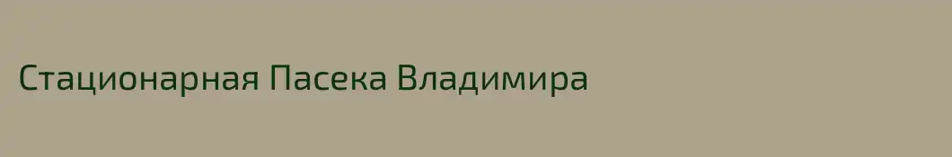 Стационарная Пасека Владимира